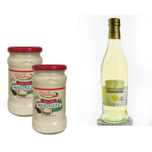 Maioneza vegetala de post vegan Valmi + Otet din Vin alb Verdi